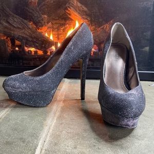 The Supremes: New Bakers platform heels. Sparkles